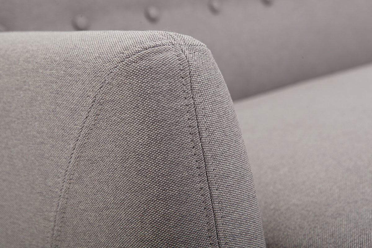 Canap� 3 places design d�houssable gris YNOK