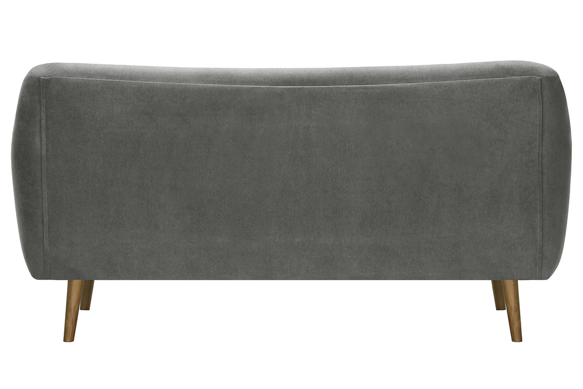 Canap� 3 places design tissu gris ABSOLUTE