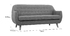 Canap&eacute; 3 places scandinave d&eacute;houssable gris clair et bois YNOK