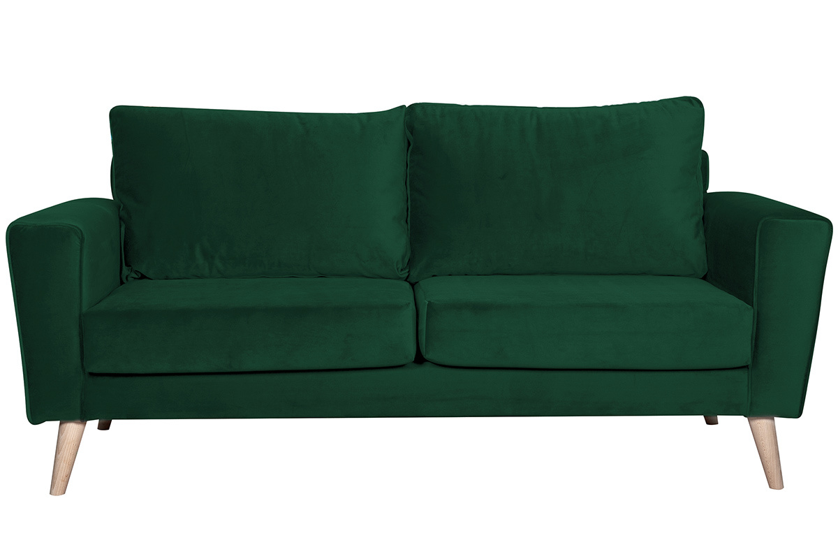 Canap� 3 places scandinave vert BEAUBOURG