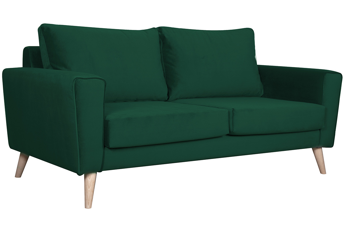Canap� 3 places scandinave vert BEAUBOURG