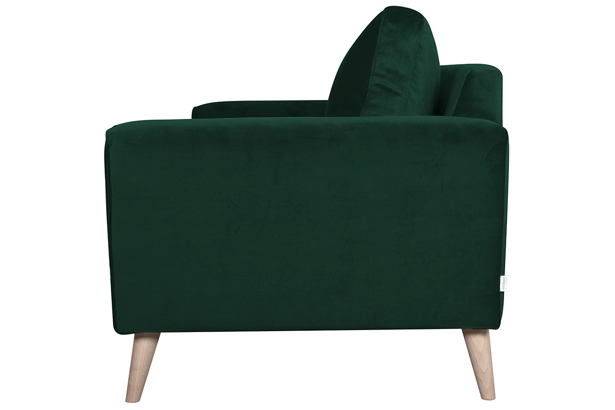 Canap� 3 places scandinave vert BEAUBOURG