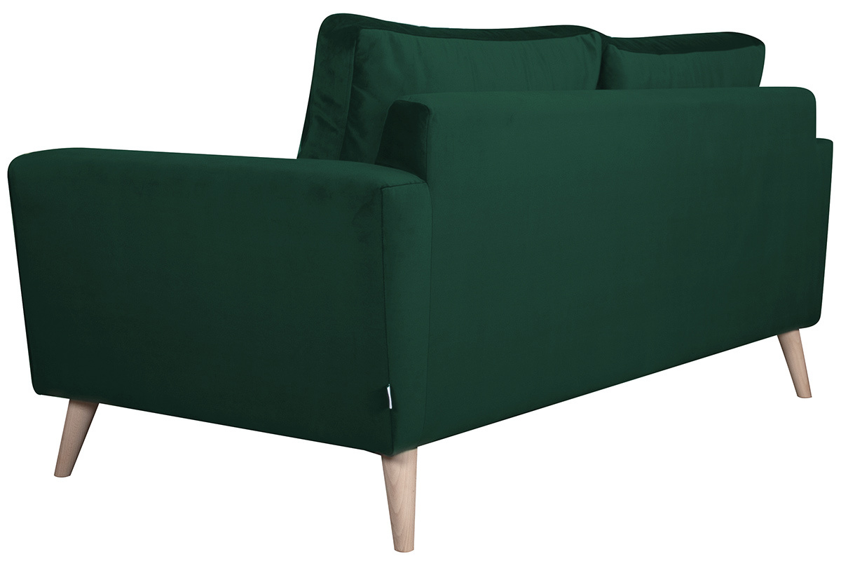 Canap� 3 places scandinave vert BEAUBOURG