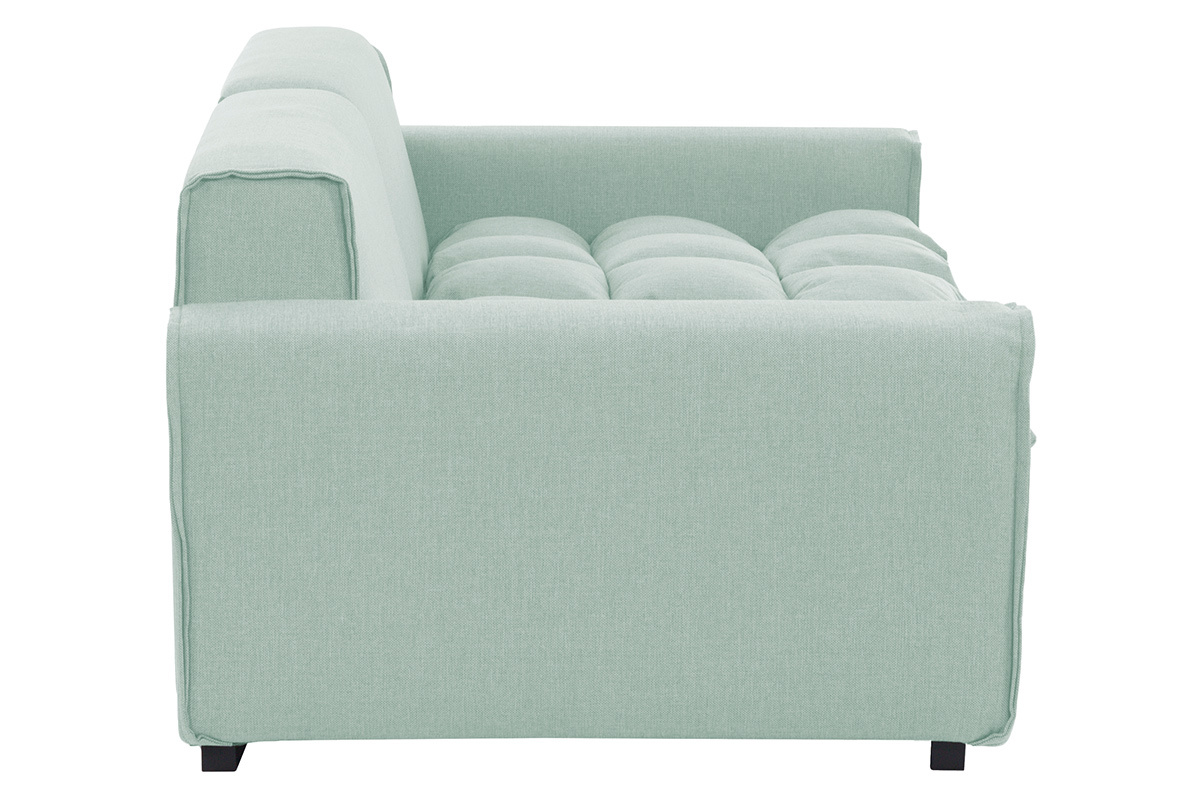 Canap� 4 places design tissu vert d'eau MELLOW
