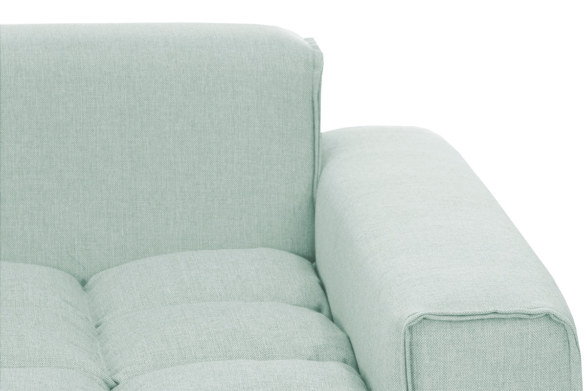 Canap� 4 places design tissu vert d'eau MELLOW