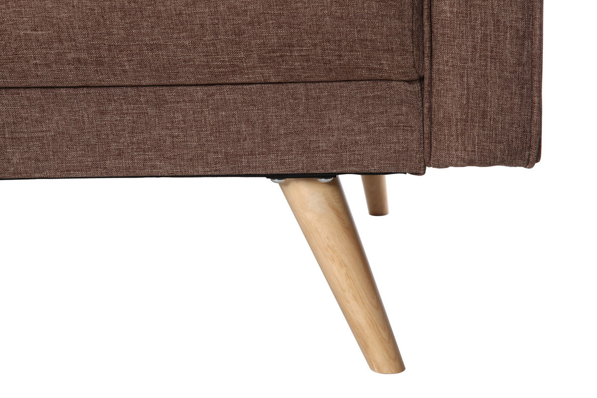 Canap� convertible 3 places design scandinave camel ULLA