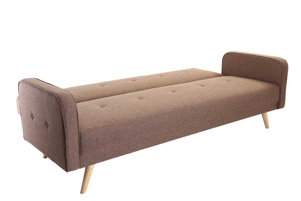 Canap� convertible 3 places design scandinave camel ULLA