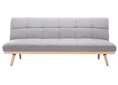 Canap&eacute; convertible 3 places gris SIKKO