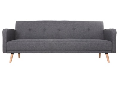 Canapé convertible 3 places scandinave gris foncé ULLA - Canapé convertible 3 places scandinave gris foncé ULLA