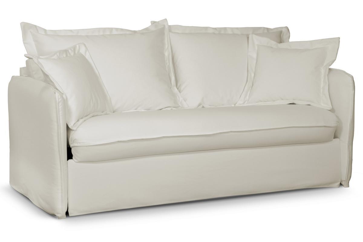 Canap convertible dhoussable en coton blanc crme ALDO