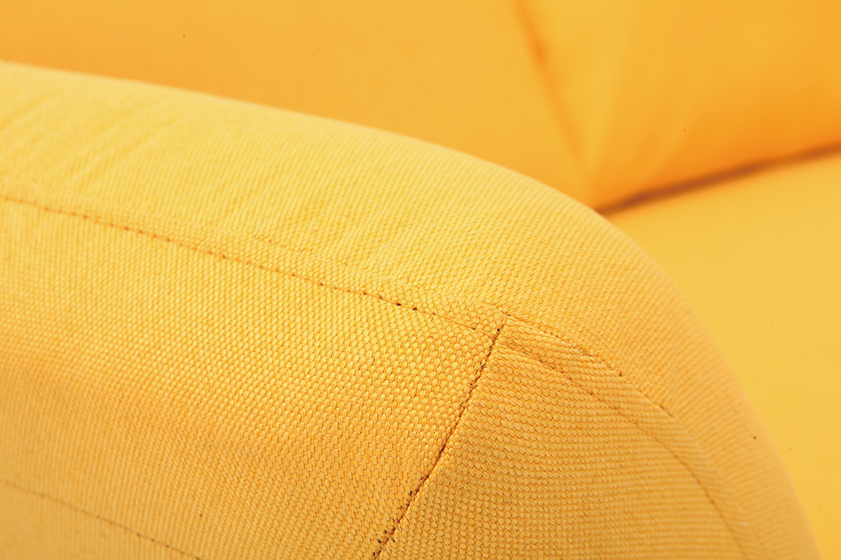 Canap� convertible design 2 places jaune ELMER