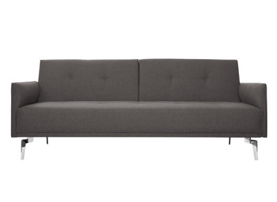 Canap&eacute; convertible design 3 places gris ELIN