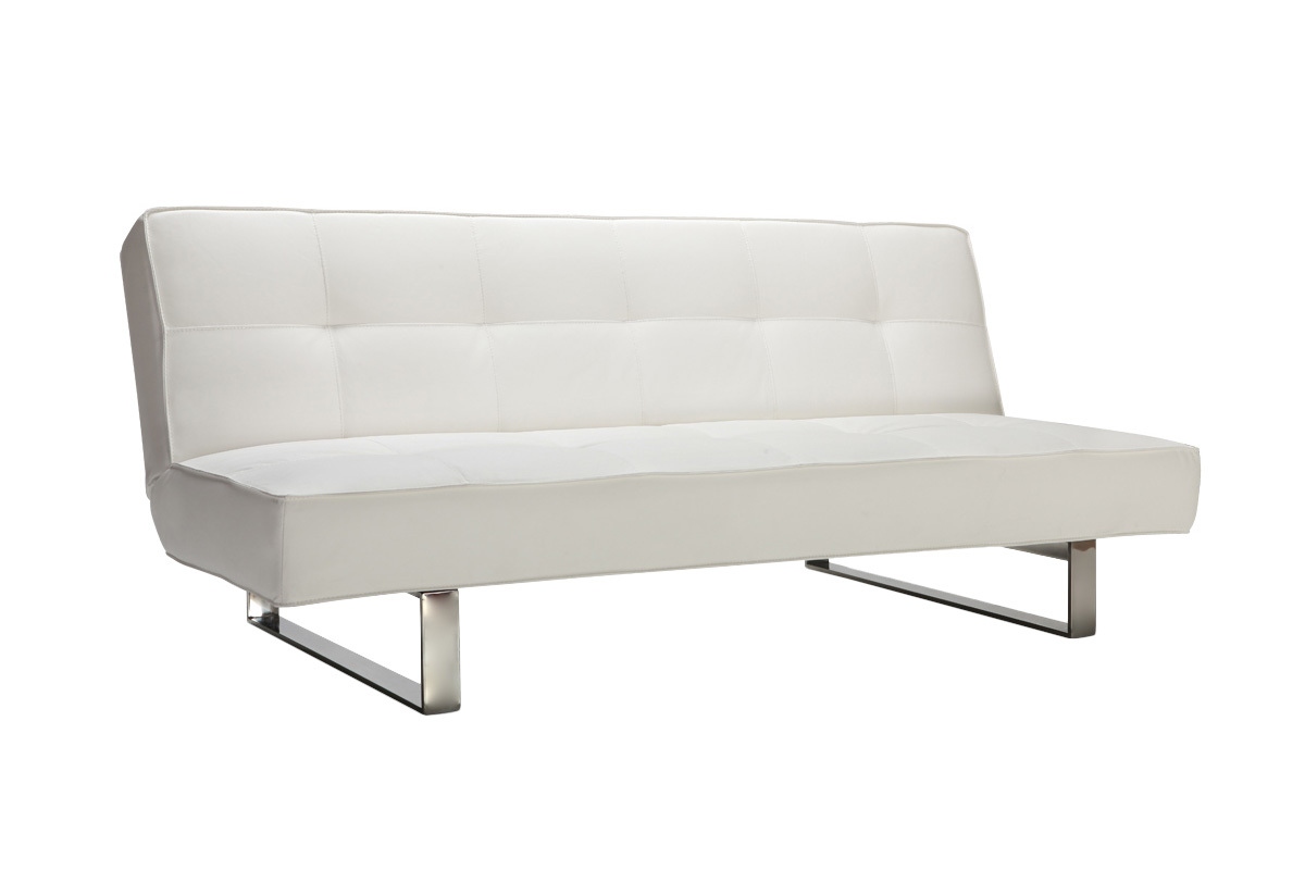Canap convertible design blanc CHARLESTON