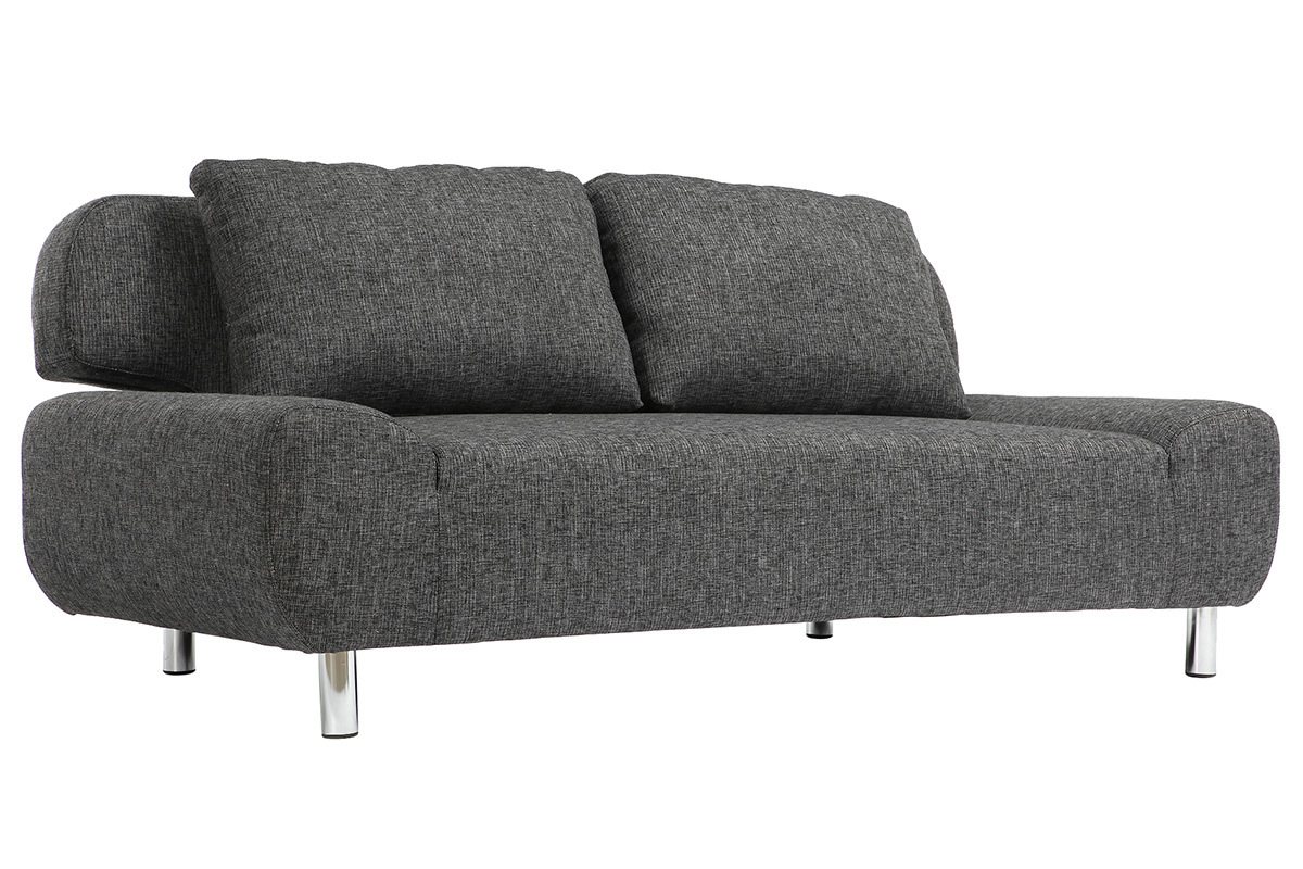 Canap� convertible design gris charbon TULSA