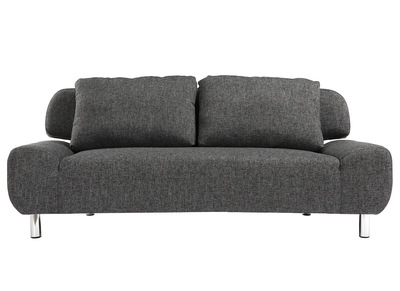 Canap&eacute; convertible design gris charbon TULSA