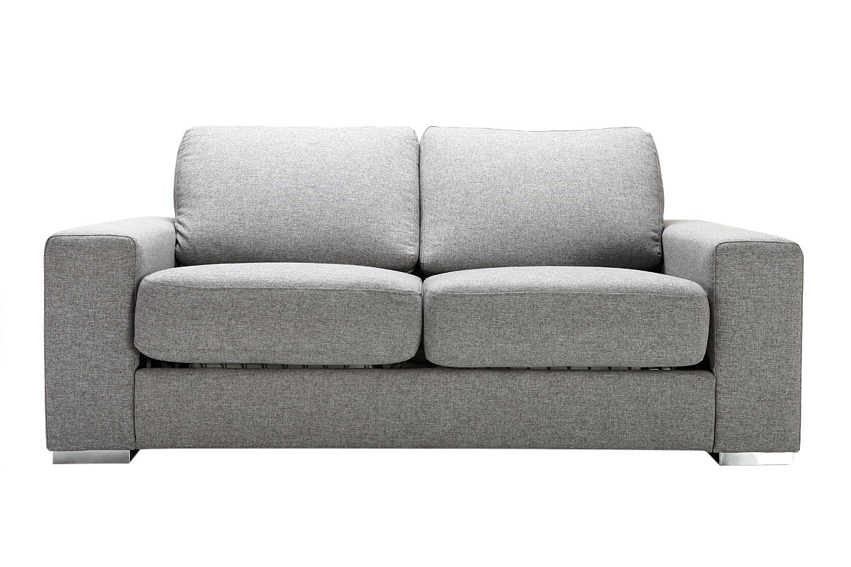 Canap convertible design gris HAMILTON