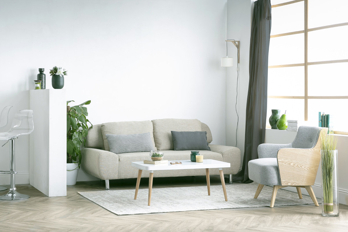 Canap convertible design naturel TULSA