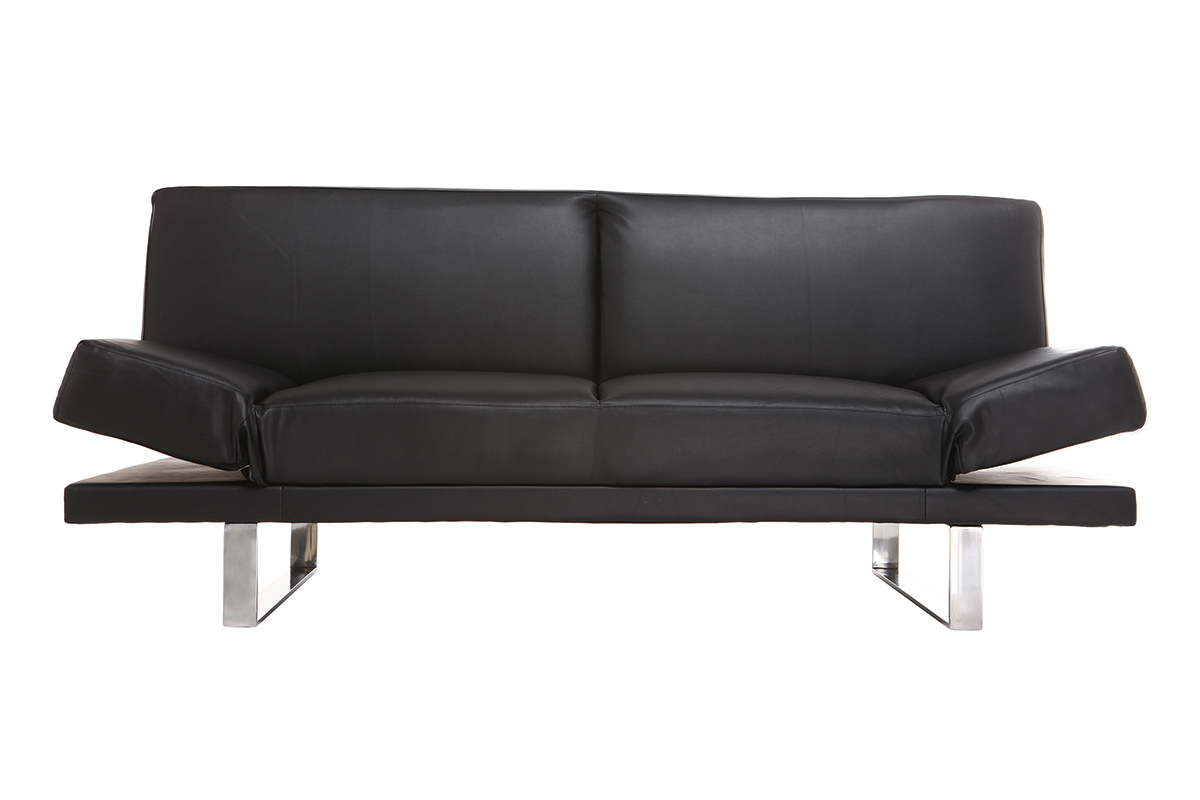 Canap� convertible design noir ATLANTA