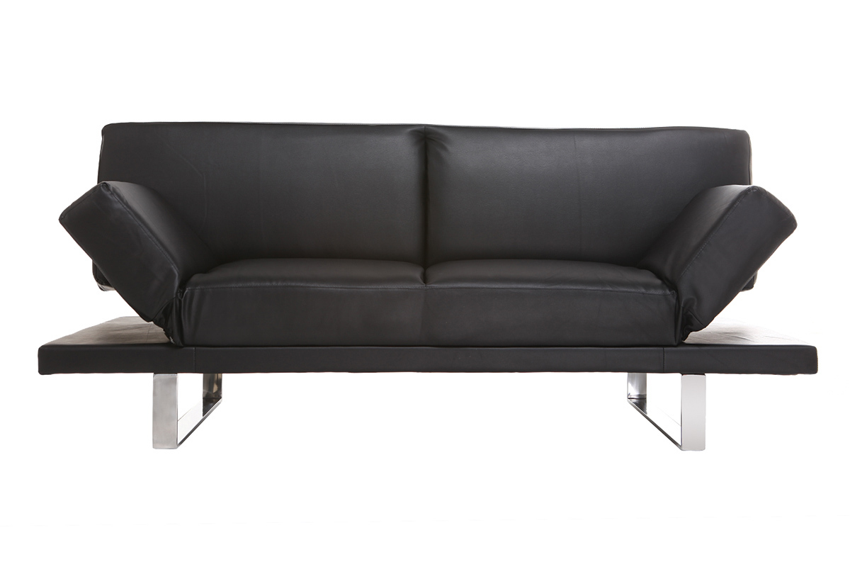 Canap� convertible design noir ATLANTA