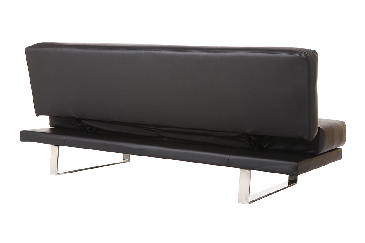 Canap� convertible design noir ATLANTA