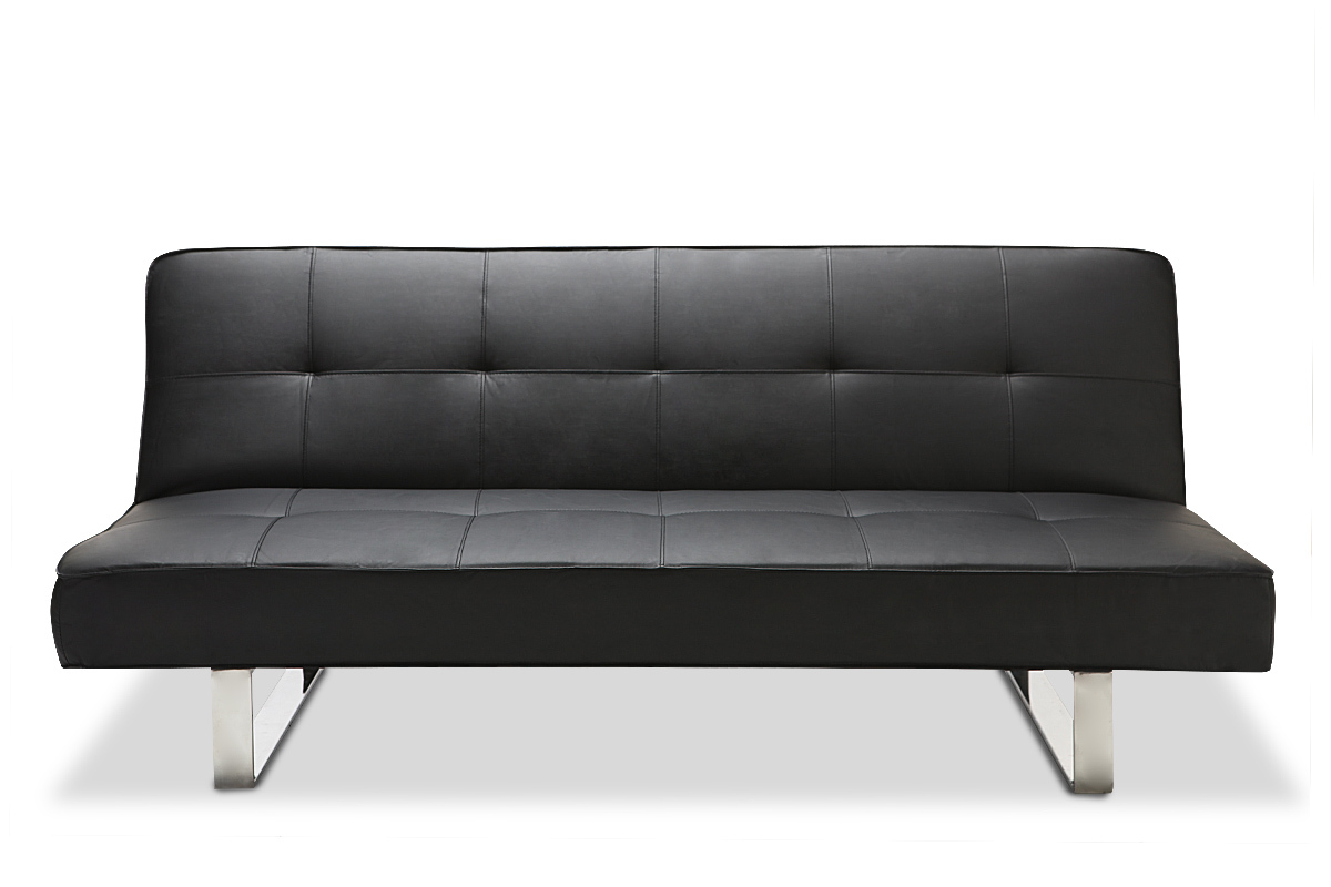 Canap� convertible design noir CHARLESTON