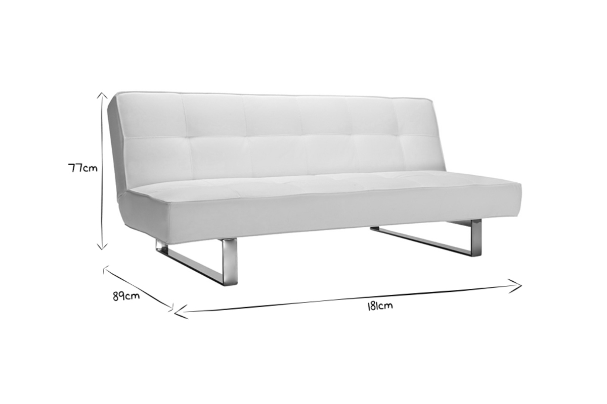 Canap� convertible design noir CHARLESTON