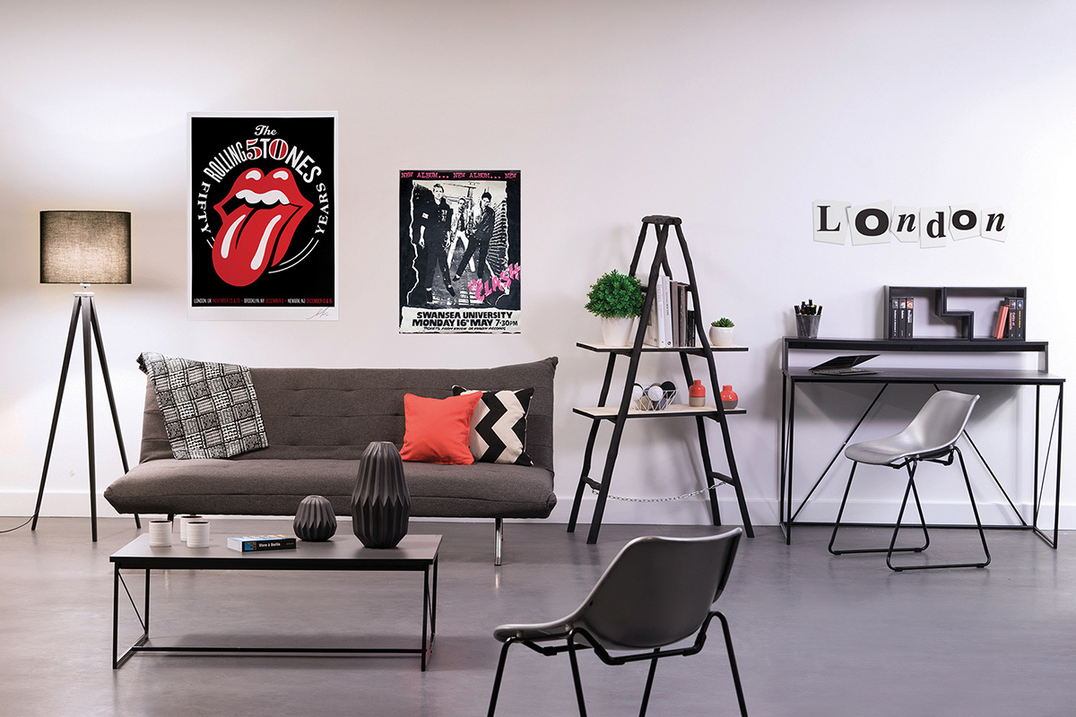 Canap� convertible design rouge OVE