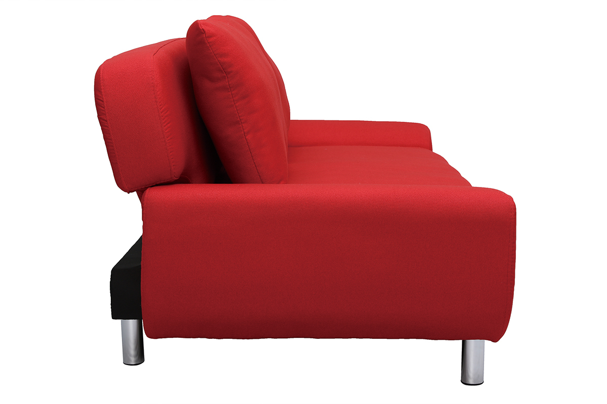 Canap� convertible design rouge TULSA