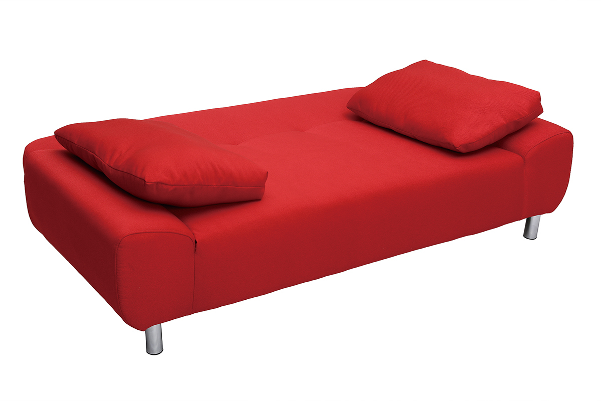 Canap� convertible design rouge TULSA