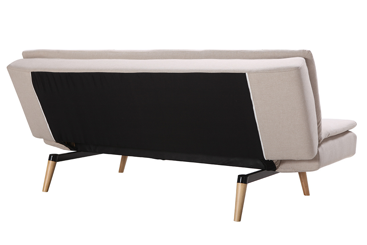 Canap� convertible design scandinave 3 places beige SENSO