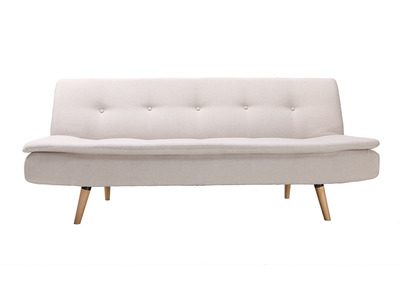 Canap&eacute; convertible design scandinave 3 places beige SENSO