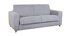 Canap&eacute; convertible scandinave 3 places effet velours gris SVEN