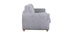Canap&eacute; convertible scandinave 3 places effet velours gris SVEN