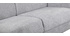Canap&eacute; convertible scandinave 3 places effet velours gris SVEN