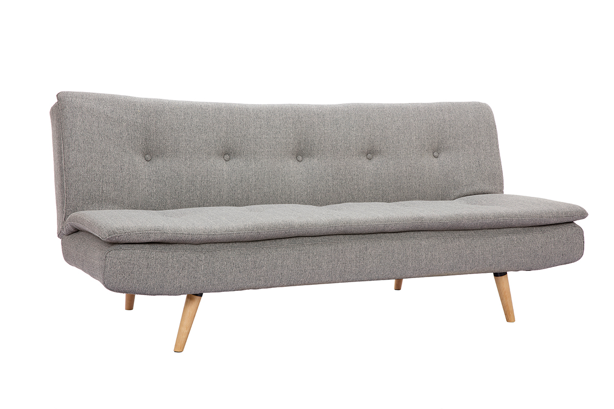Canap� convertible scandinave 3 places gris clair SENSO