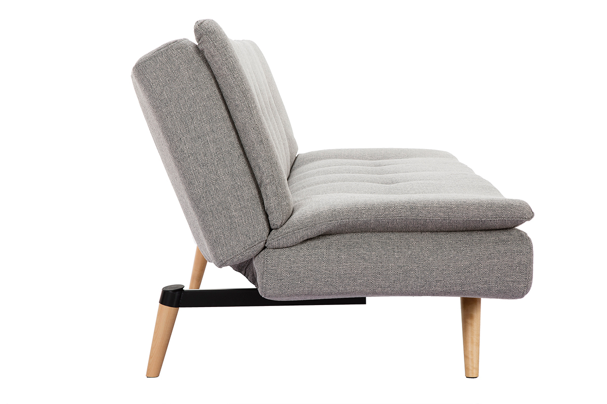 Canap� convertible scandinave 3 places gris clair SENSO