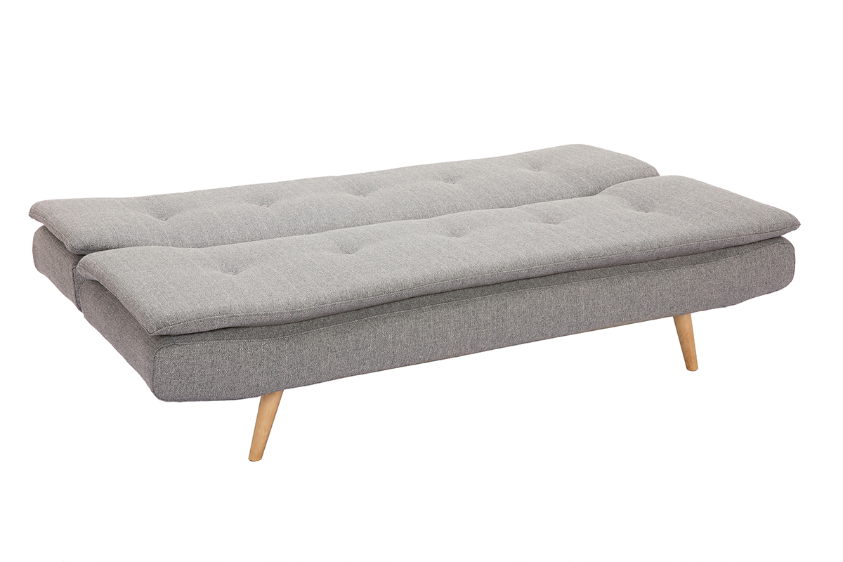 Canap� convertible scandinave 3 places gris clair SENSO