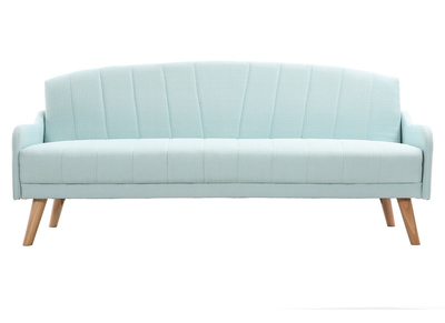 Canap&eacute; convertible scandinave 3 places menthe &agrave; l'eau ARYA