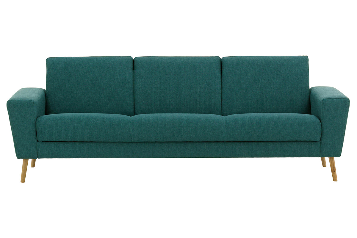 Canap� convertible scandinave bleu canard MOCAZ