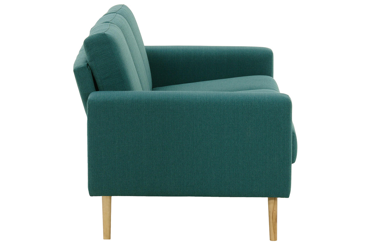 Canap� convertible scandinave bleu canard MOCAZ