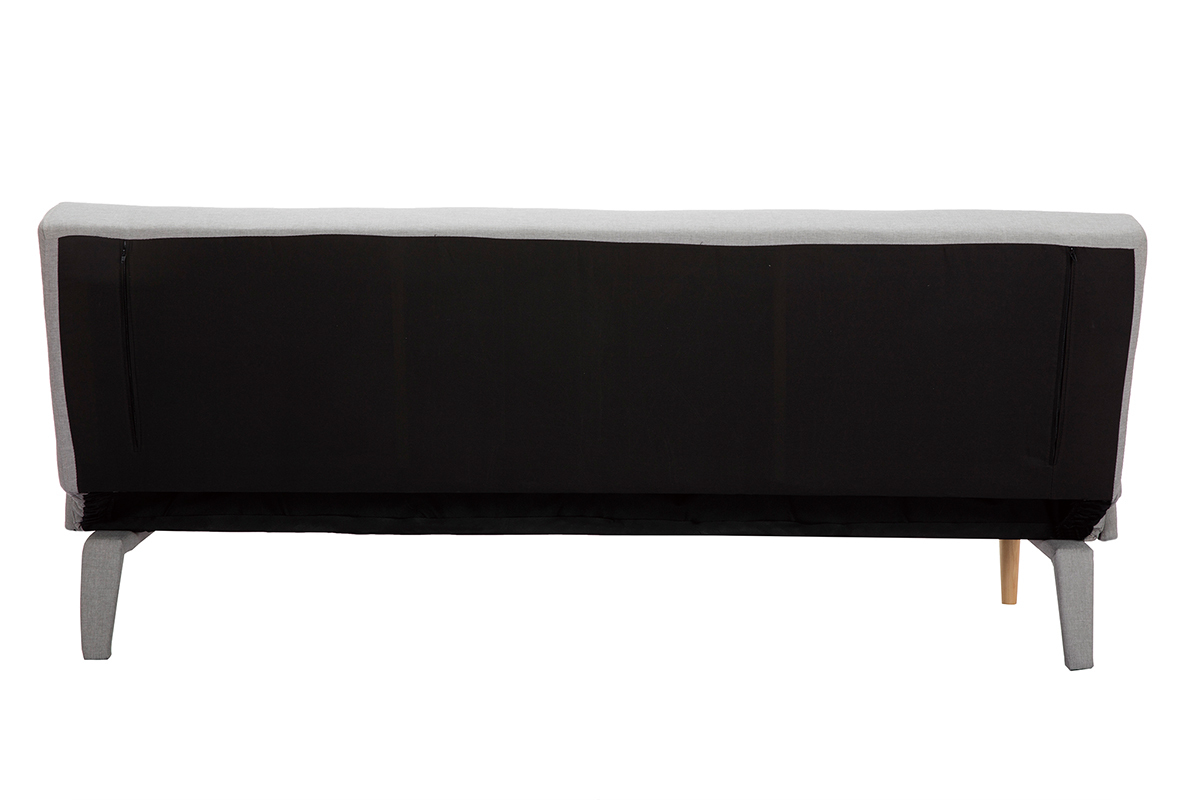 Canap convertible scandinave gris clair OSCAR