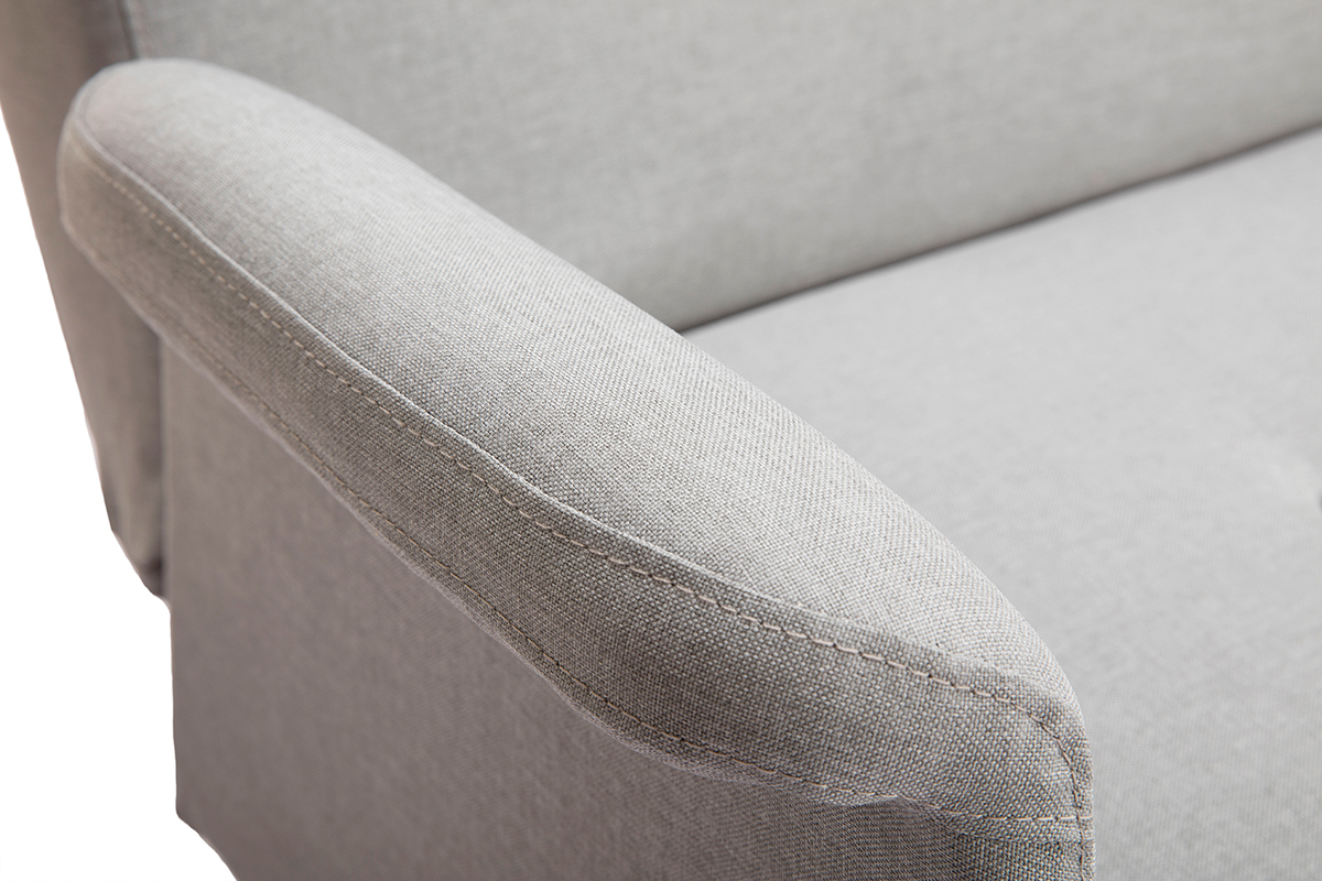 Canap convertible scandinave gris clair OSCAR