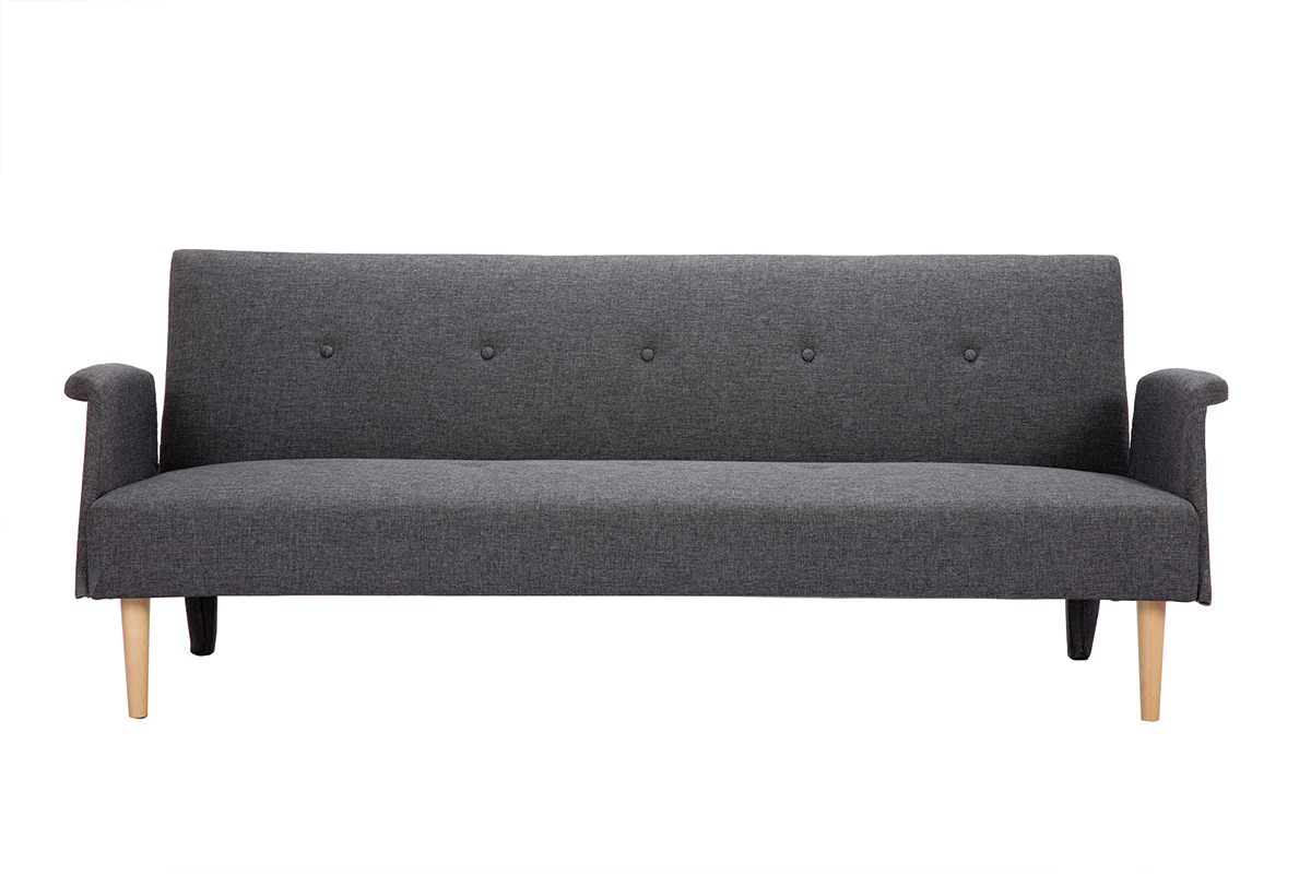 Canap convertible scandinave gris fonc OSCAR