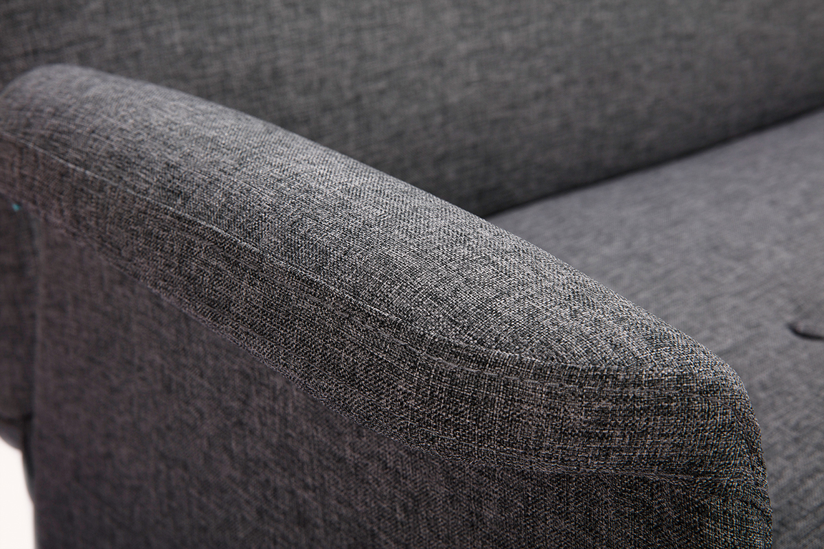 Canap convertible scandinave gris fonc OSCAR
