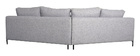 Canap&eacute; d'angle 5 places gris chin&eacute; PUCHKINE