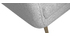 Canap&eacute; d'angle droit scandinave 5 places gris clair chin&eacute; CREEP
