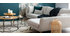 Canap&eacute; d'angle droit scandinave 5 places gris clair chin&eacute; CREEP