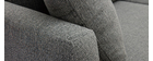 Canap&eacute; d'angle droit scandinave gris clair CODDY