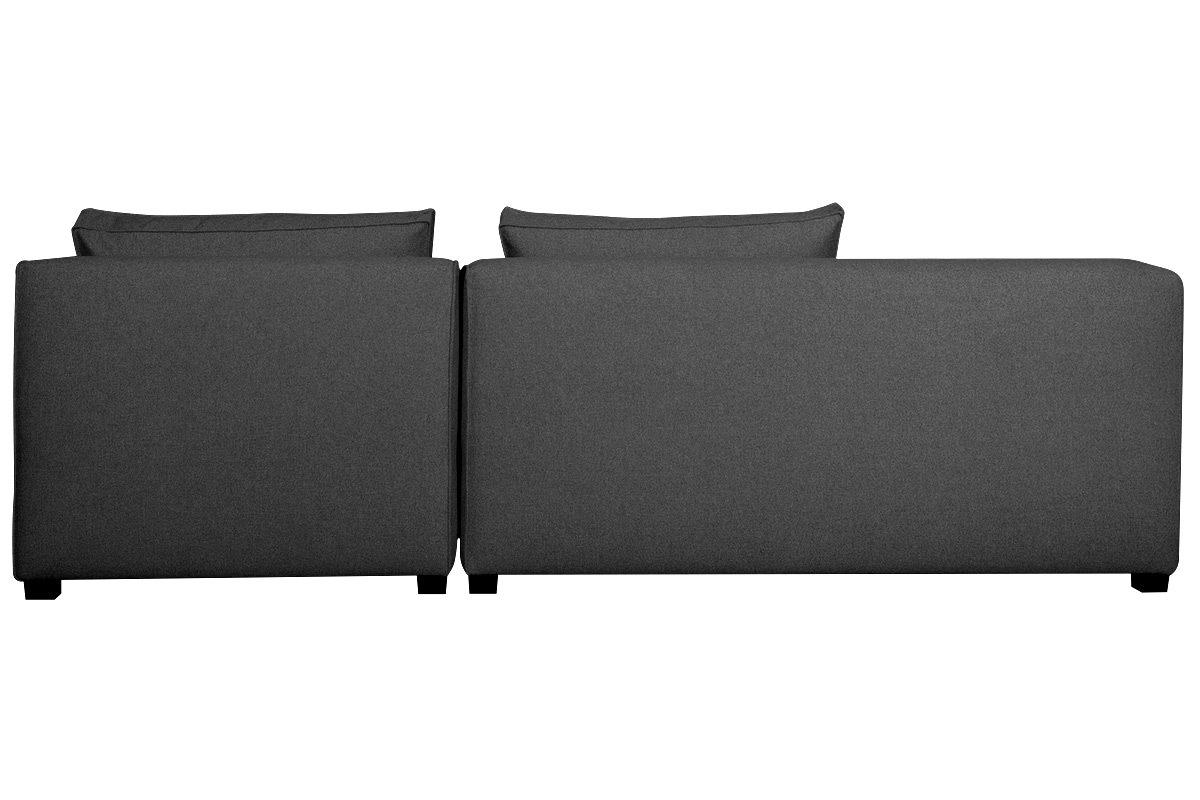 Canap� d'angle gauche modulable en tissu gris anthracite PLURIEL