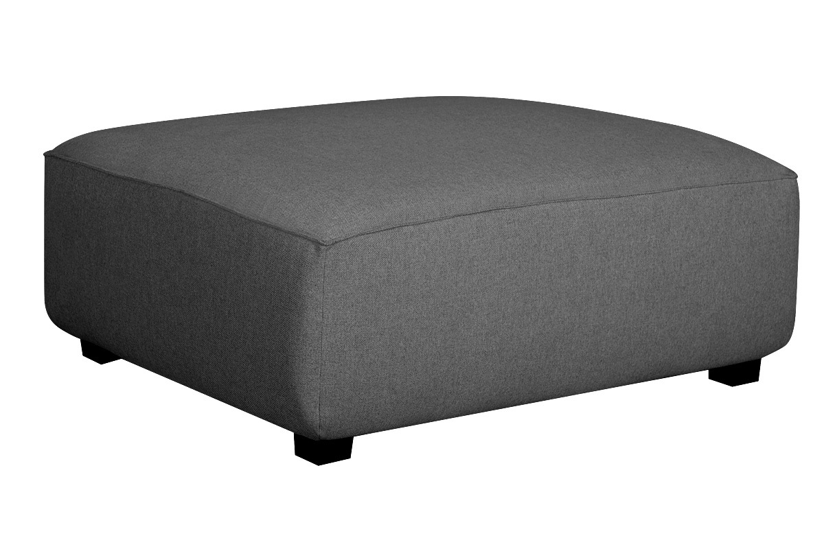 Canap� d'angle gauche modulable en tissu gris anthracite PLURIEL